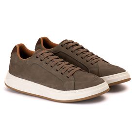 Tênis Casual elastico nobuk cinza - Artoro Calçados