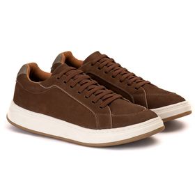 Tênis Casual elastico nobuk café Copia - Artoro Calçados