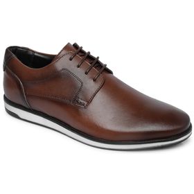 Sapato Casual Marrom em Couro - 30061M - MADOK