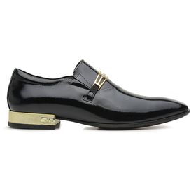 Sapato Social Jota Pe Preto Montblanc Gold - 22801... - MADOK