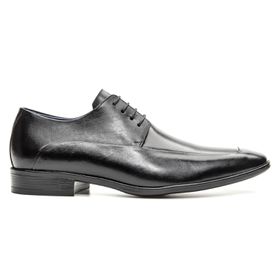 Sapato Social Masculino Preto Derby em Couro - 275... - MADOK