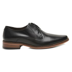 Sapato Social Preto em Couro - 41245P - MADOK