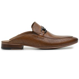 Mule Masculino Wisky Linho Sola de Couro - 58863W... - MADOK