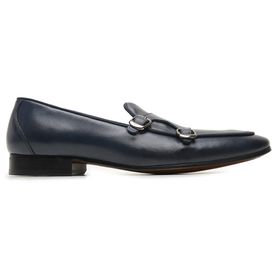 Sapato Social Azul Navy em Couro - 56885NYLISO - MADOK