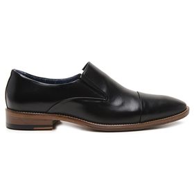 Sapato Social Preto em Couro - 67006PN - MADOK