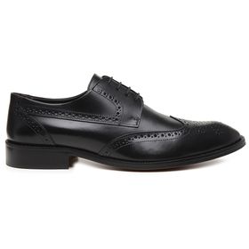 Sapato Social Preto em Couro - 00406P - MADOK