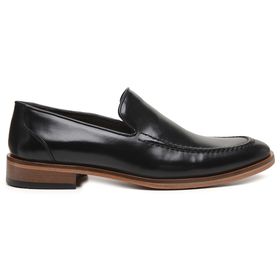 Sapato Social Preto em Couro - 10406P - MADOK