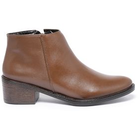 Bota Feminina Celine Caramelo em Couro - 4076CRMLE... - MADOK