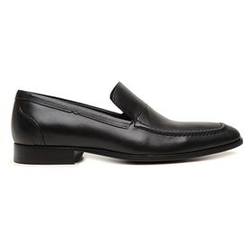 Sapato Social Preto em Couro - 19496P - MADOK