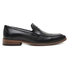 Sapato Social Preto em Couro - 37996P - MADOK