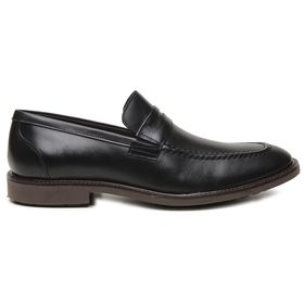 Sapato Masculino Preto em Couro Tratorado - 37996P... - MADOK