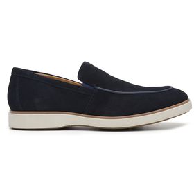 Sapato Casual Azul Marinho em Couro Camurça - 5799... - MADOK