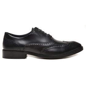 Sapato Social Preto em Couro - 30407P - MADOK