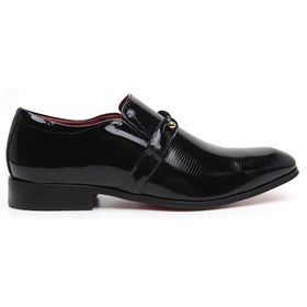 Sapato Social Jota Pe Verniz Preto Salvatore Gold ... - MADOK