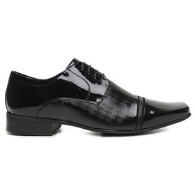 Sapato Social Jota Pe Verniz Preto Air Fergus - 71... - MADOK