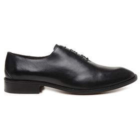 Sapato Social Preto em Couro - 8437P - MADOK