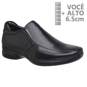 Sapato com Salto Interno Jota Pe Preto Grow Air Vi... - MADOK