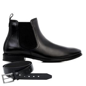Bota Social Jota Pe Preta Air Alessi Boot + Cinto ... - MADOK