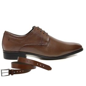 Sapato Social Jota Pe Marrom Air Vicenzo + Cinto d... - MADOK
