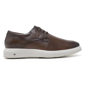 Sapato Jota Pe Casual Marrom em Couro Air Enigma ... - MADOK