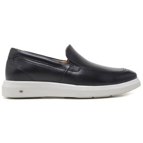 Sapato Jota Pe Casual Preto em Couro Air Sandler -... - MADOK
