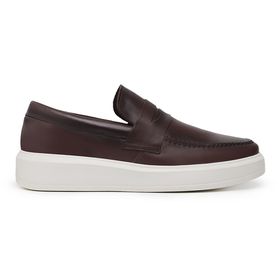 Sapato Casual Café Loafer em Couro - 0049CF - MADOK