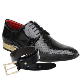 Sapato Social Jota Pe Verniz Preto Ducalle Gold + ... - MADOK