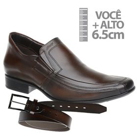 Sapato com Salto Interno Jota Pe Marrom Grow Air +... - MADOK