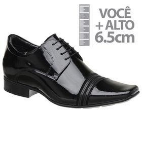 Sapato com Salto Interno Preto Jota Pe Grow Air Co... - MADOK