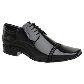 Sapato Social Jota Pe Verniz Preto Air Fergus - 71... - MADOK