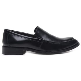Sapato Social Preto em Couro - 45887P - MADOK