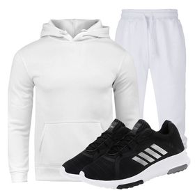 Kit Conjunto Moletom Masculino Branco + Tênis Masc... - Lorenzzo Lopez