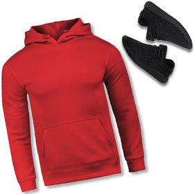 Kit Moletom Masculino Vermelho + Tênis Esportivo Y... - Lorenzzo Lopez