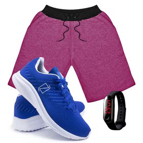 Kit Bermuda Moletom Masculina + Tenis Masculino Co... - Lorenzzo Lopez