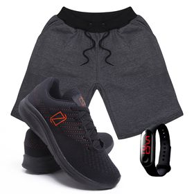 Kit Bermuda Moletom Masculina + Tenis Masculino Co... - Lorenzzo Lopez