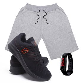 Kit Bermuda Moletom Masculina + Tenis Masculino Co... - Lorenzzo Lopez