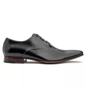 Sapato Social Preto em Couro - 723P - MADOK