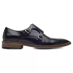 Sapato Social Preto Couro Premium Wood - 91763P - MADOK