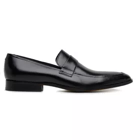 Sapato Social Preto em Couro - 27006P - MADOK