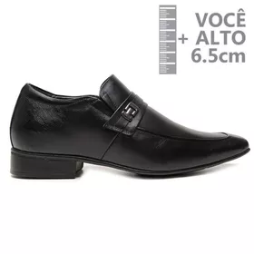 Sapato com Salto Interno Jota Pe Preto Grow Air De... - MADOK