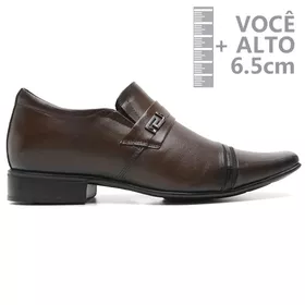 Sapato com Salto Interno Jota Pe Marrom Grow Air F... - MADOK
