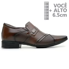 Sapato com Salto Interno Jota Pe Marrom Grow Air P... - MADOK