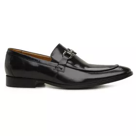 Sapato Social Preto em Couro - 58006P - MADOK