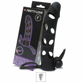 *Capa Peniana Com Anel Escrotal e Vibro 16cm SI (1202) - Pre... - Atacado Star Sex Shop, Lingerie e Produtos Eróticos