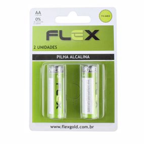 Pilha Pequena AA Alcalina 2un Flex (FX-AAK2-17210) - Padrão - Sex Shop Atacado Star: Produtos Eróticos e lingerie