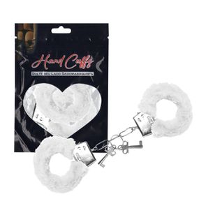 Algema em Metal Com Pelúcia Hand Cuffs SI (5268) - Branco - Atacado Star Sex Shop, Lingerie e Produtos Eróticos