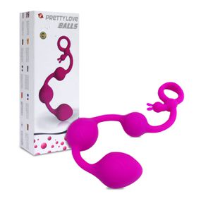 *Plug Esferas Com 3 Esferas SI (5416) - Magenta - Atacado Star Sex Shop, Lingerie e Produtos Eróticos