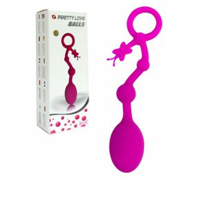 Plug Silicone Com Esferas Pretty Love Balls SI (5417) - Mag... - Sex Shop Atacado Star: Produtos Eróticos e lingerie