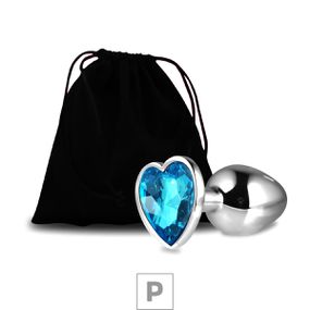 Plug de Metal P Com Pedra Formato de Coração 6cm SI (5848) -... - Atacado Star Sex Shop, Lingerie e Produtos Eróticos