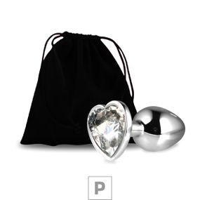 Plug de Metal P Com Pedra Formato de Coração 6cm SI (5848) -... - Atacado Star Sex Shop, Lingerie e Produtos Eróticos
